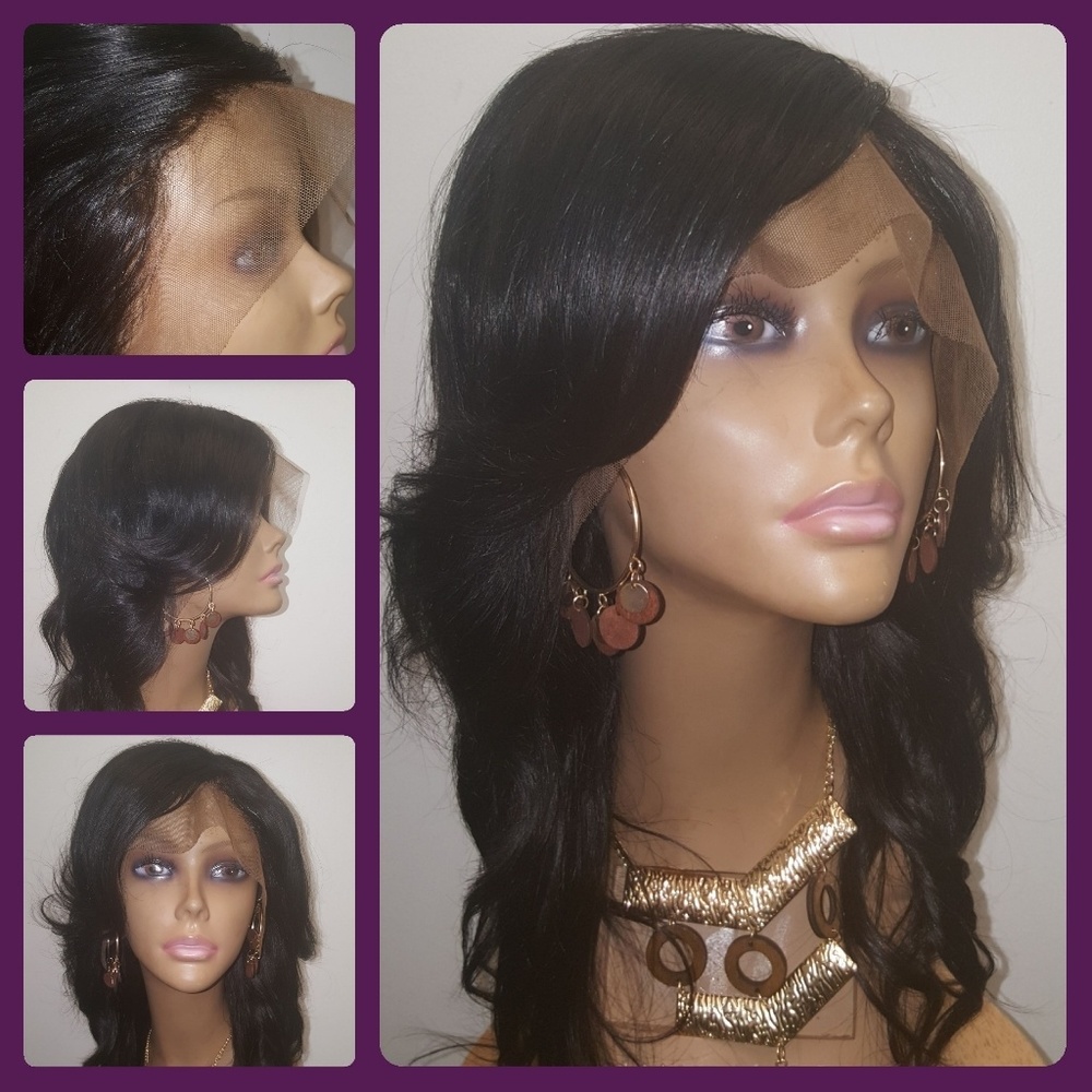 100% Virgin Human Hair 10/12/14 Lace Frontal Wig - Picture 2 of 6